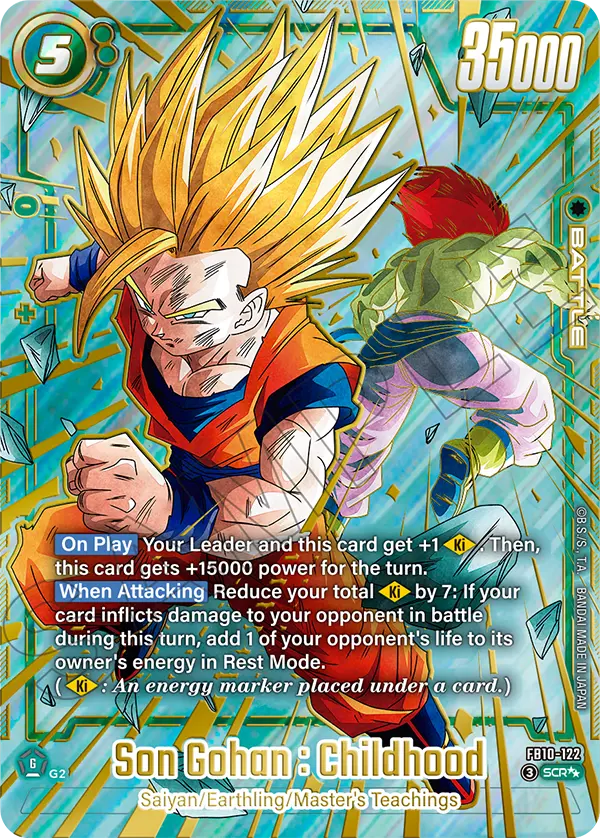 FB10-122 Son Gohan — Secret Rare — Alt Art