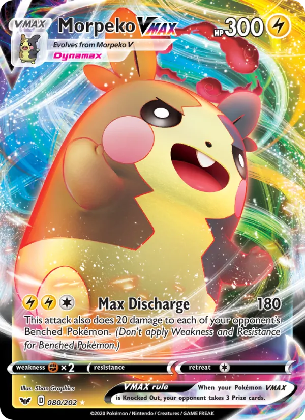 2020 Sword & Shield Morpeko VMAX #80